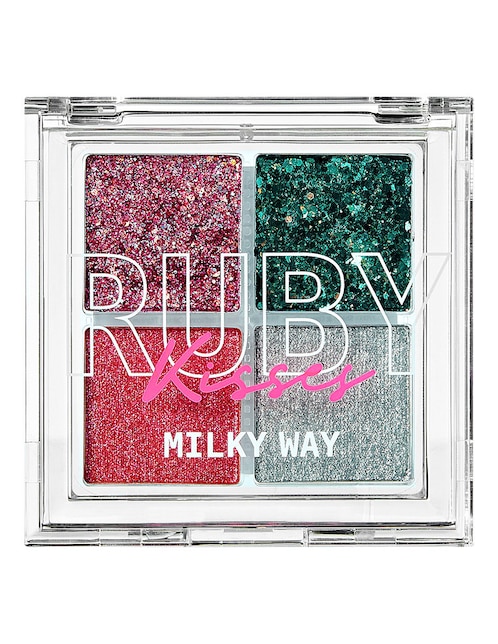 Paleta de sombras Kiss Glitter Gem 4 tonos