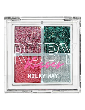 Paleta De Sombras Kiss Glitter Gem 4 Tonos