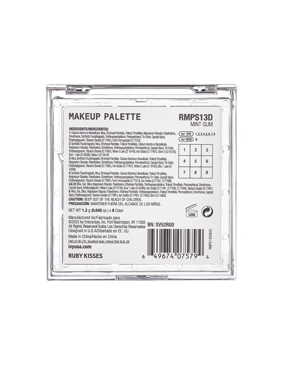 Paleta de sombras Grape Jelly 9 tonos 2