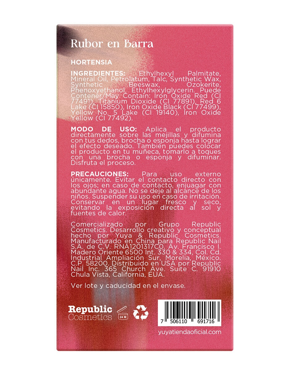Blush en barra Hortensia 4