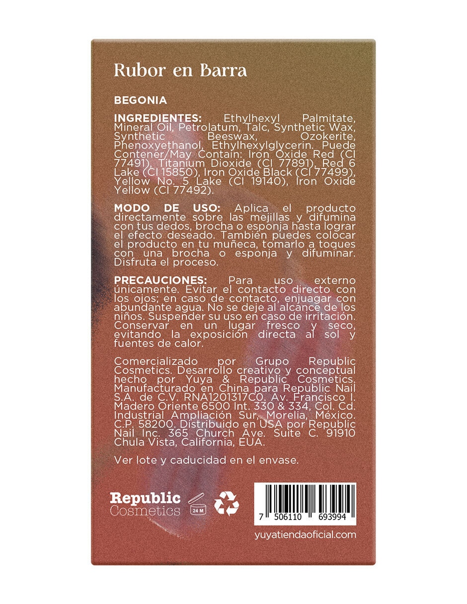Blush en barra Begonia 4